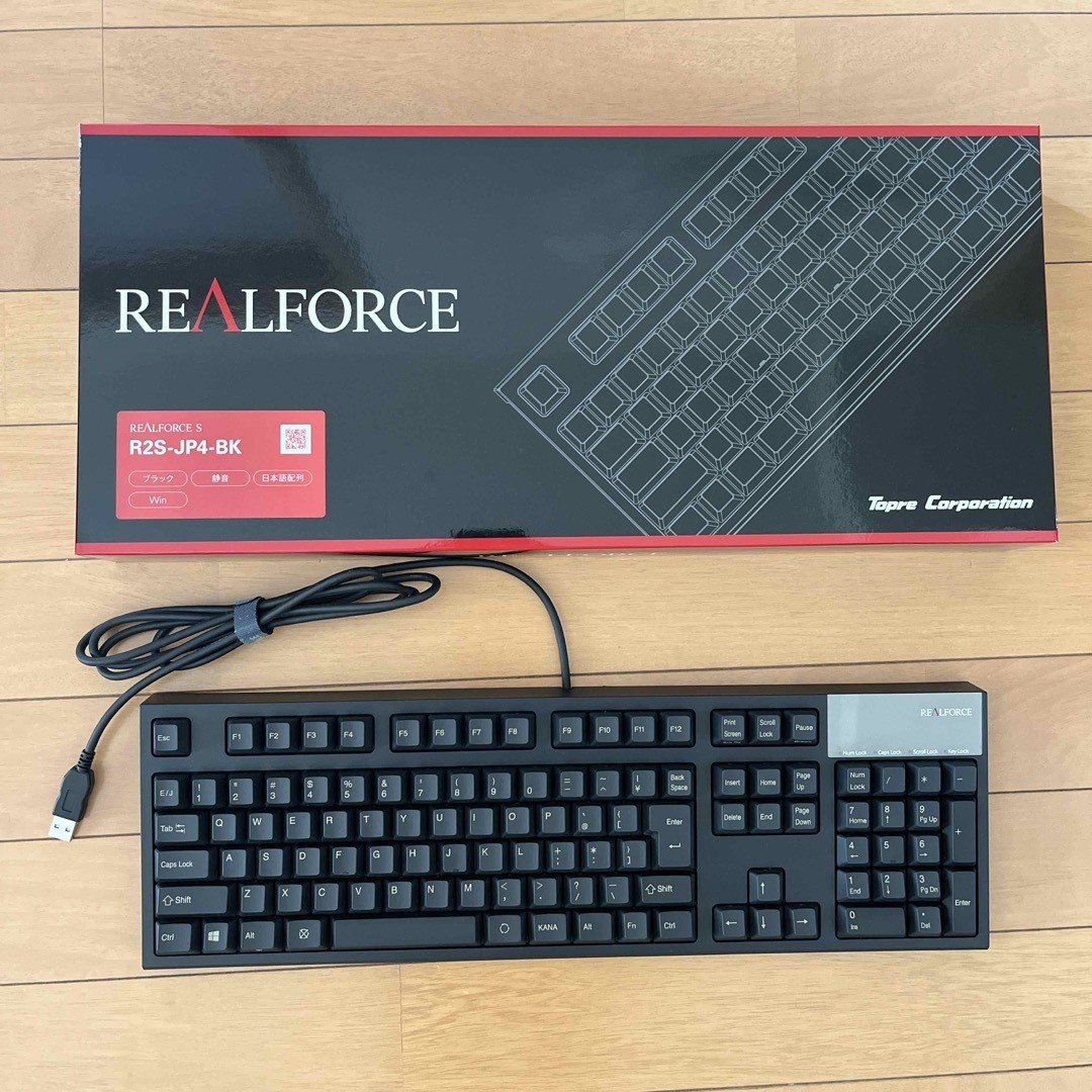 Topre Keyboard REALFORCE R2S JP4 BK Black W/box Operation confirmed