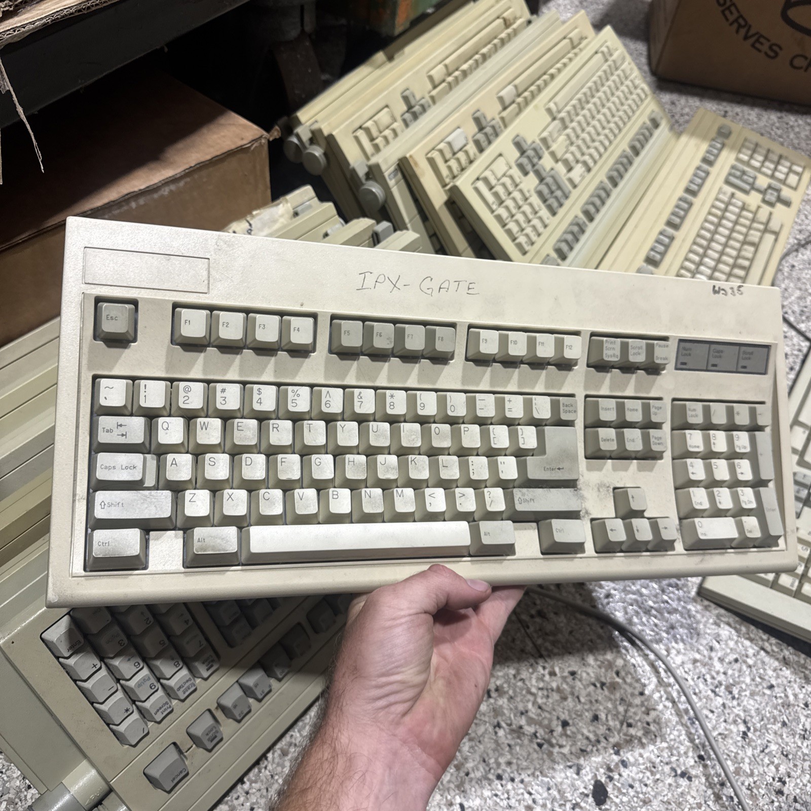 KeyTronic E03601QL Wired Clicky Key Keyboard Membrane 5 Pin Excellent
