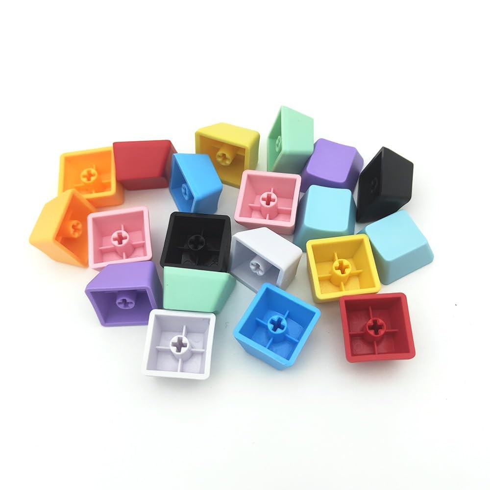 100 PCS OEM Profile Blank Keycaps PBT 1U R4 Rainbow For MX Switch