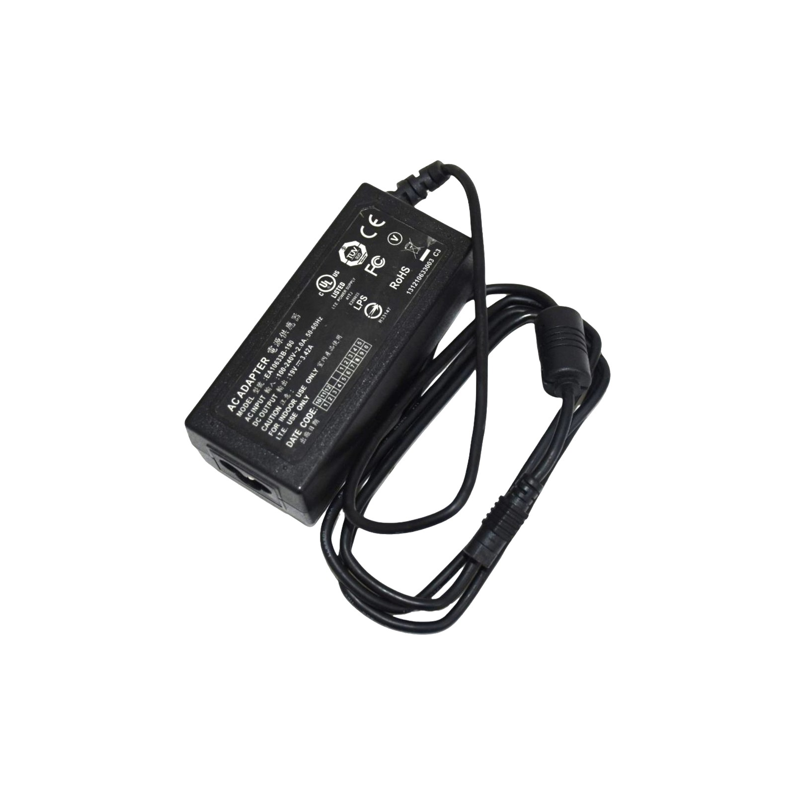Generic 19V Ac/Dc Power Adapter Edac Power Electronics Ea10633b Ea10633b-190