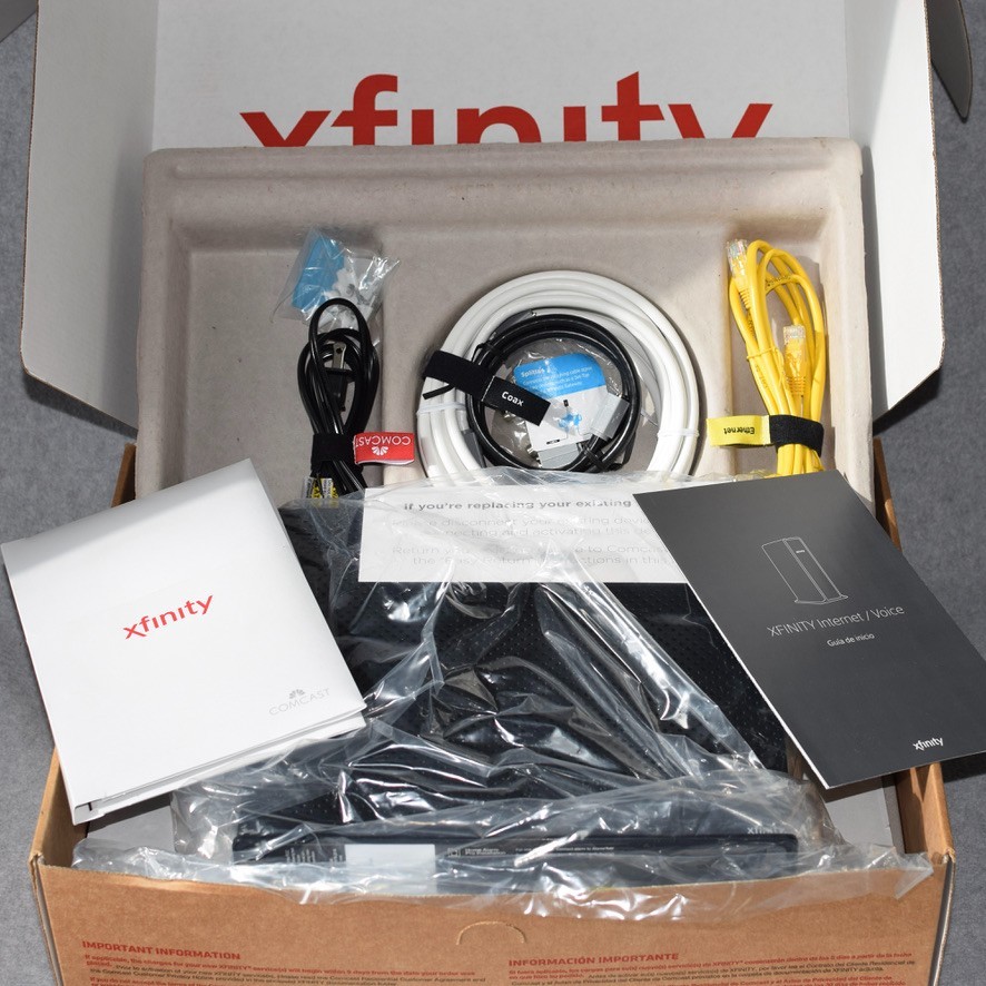 Xfinity Prepaid Internet Starter Kit ARRIS TG1682G DUEL BAND WI-FI  Modem