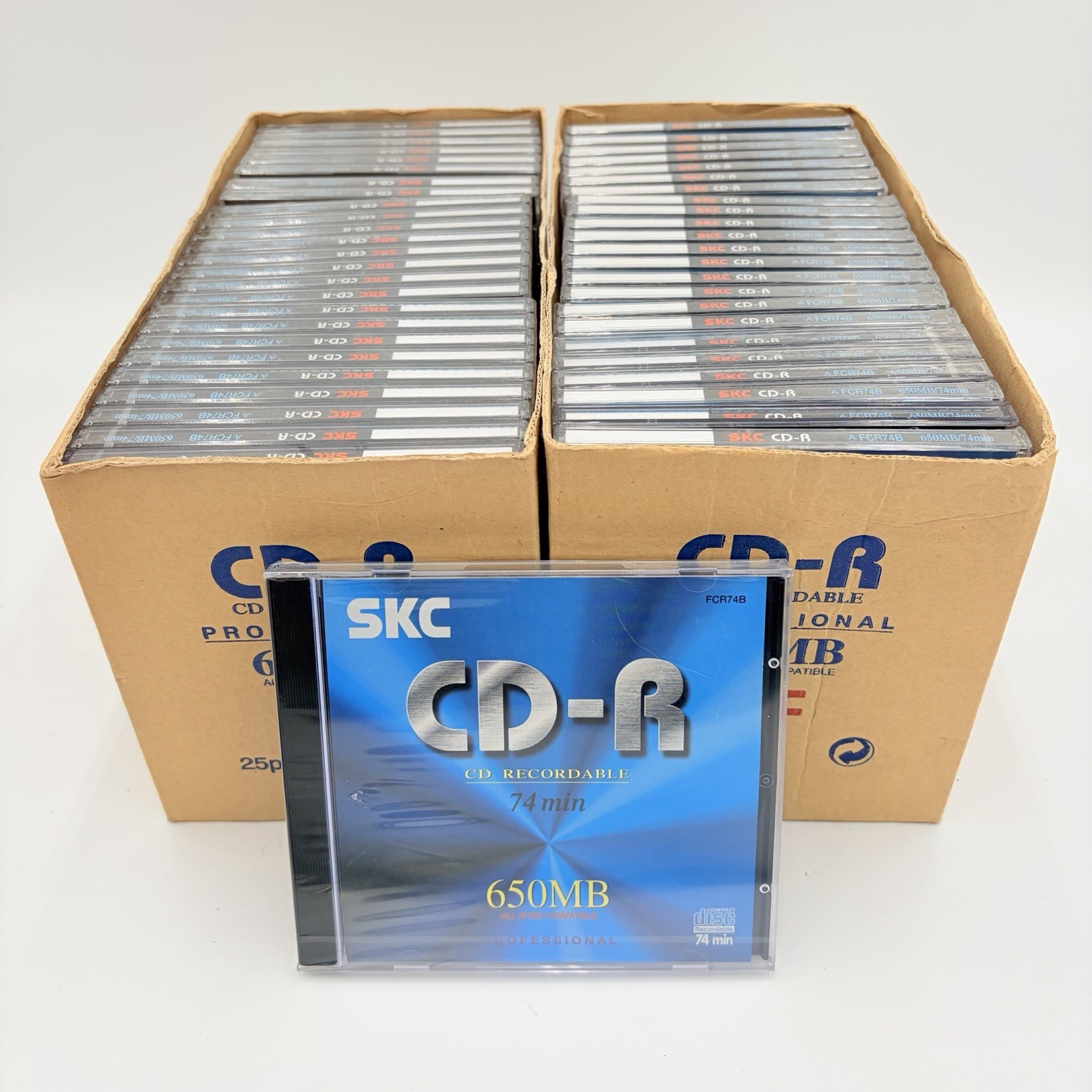 SKC PROFESSIONAL FCR74B CD-R 650MB 74min Blank Recordable Discs SEALED 49