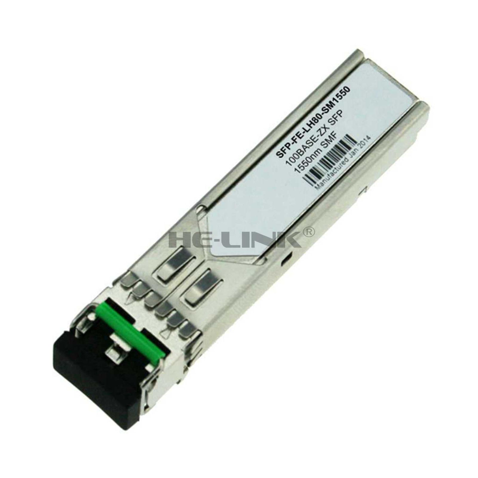 SFP-FE-LH80-SM1550 H3C Compatible 100BASE-ZX SFP 1550nm 80km DOM Transceiver