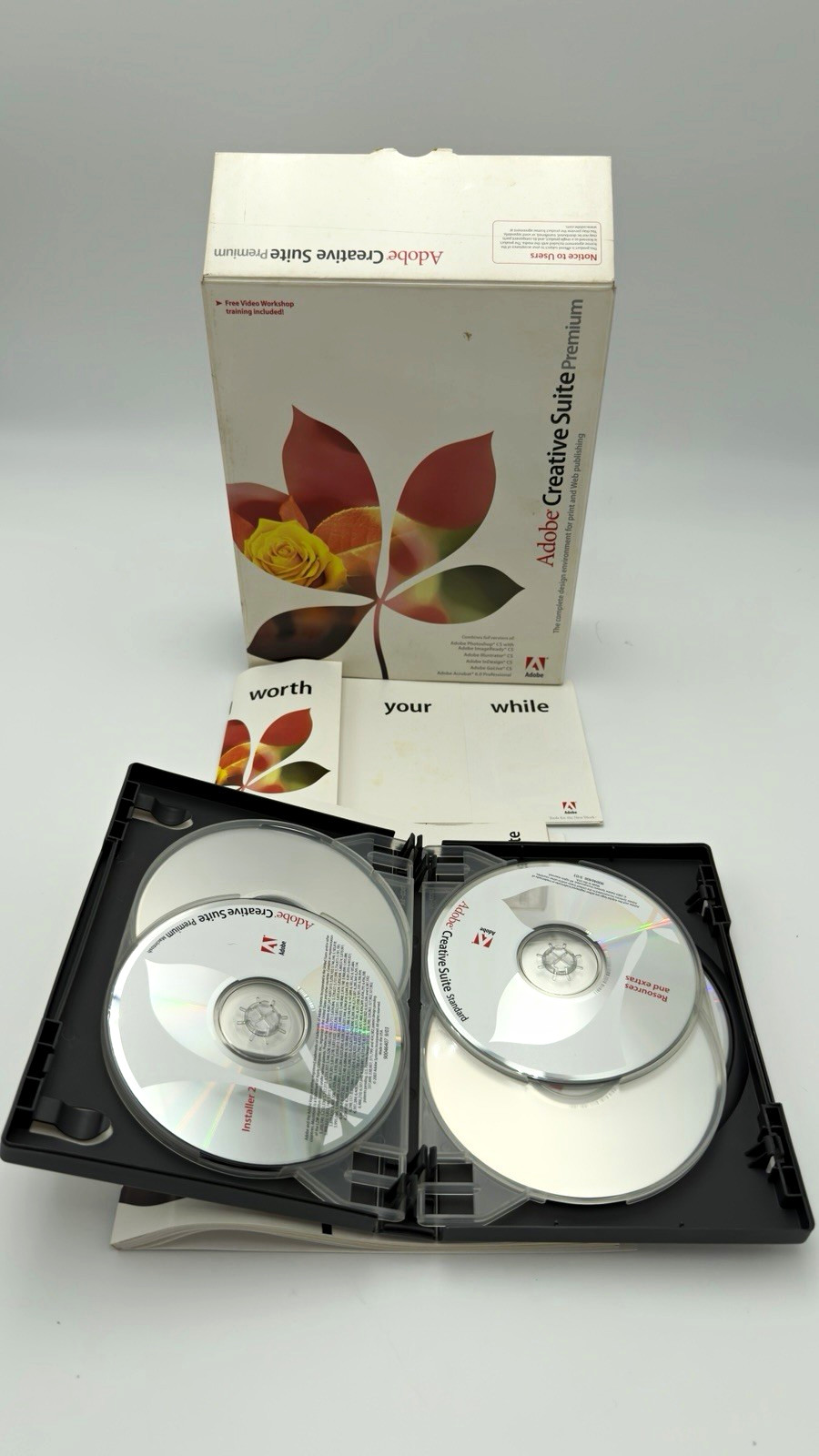Adobe Creative Suite Premium CS1 Mac OS X Complete Box w Serial Keys