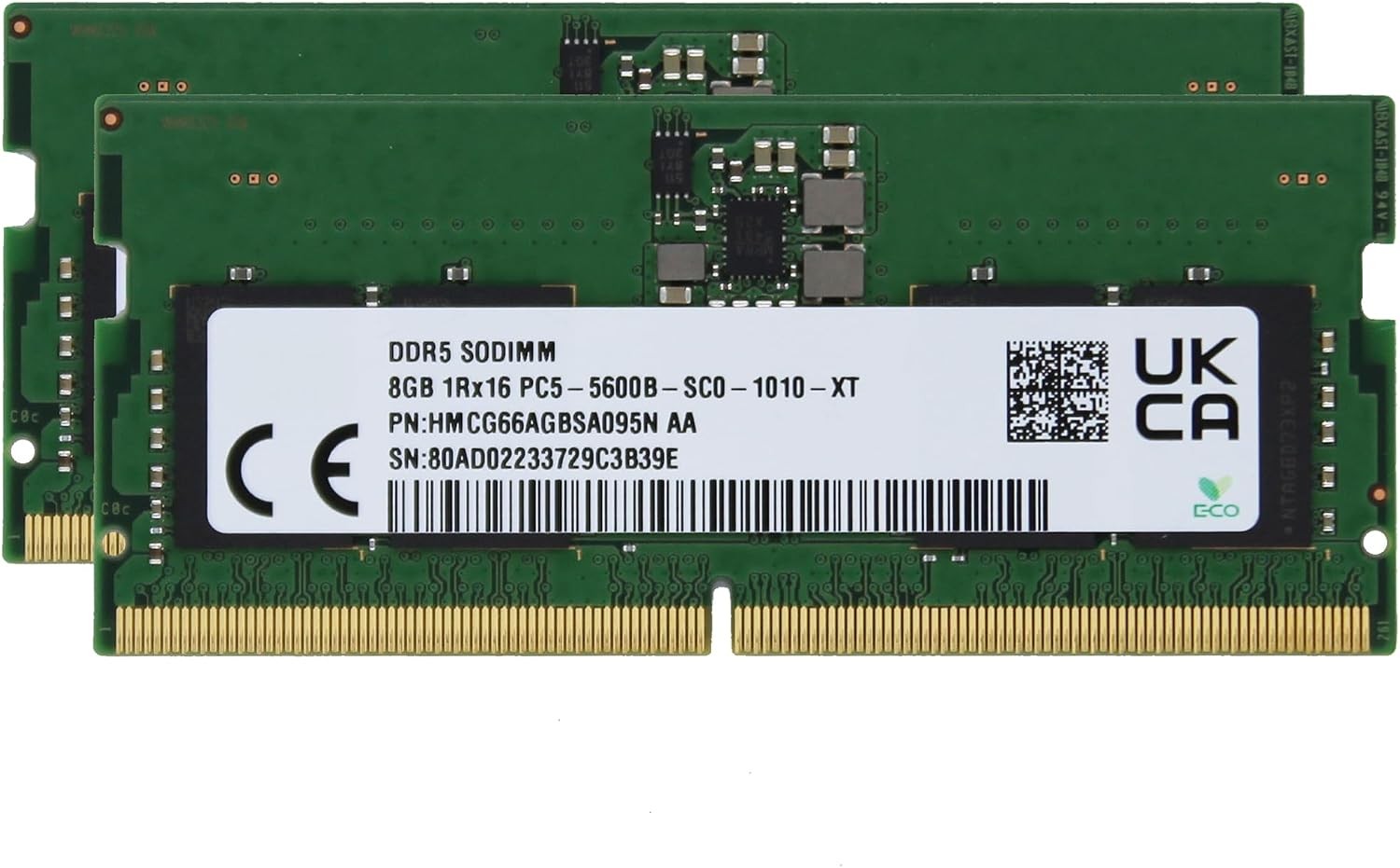SK HYNIX 16GB DDR5 5600MHz SODIMM LAPTOP MEMORY 2x8GB RAM PC5-44800