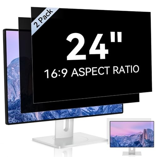 [2 Pack] 24 Inch Computer 2 Pack 24 Inch (16:9 Aspect) Black for monitor