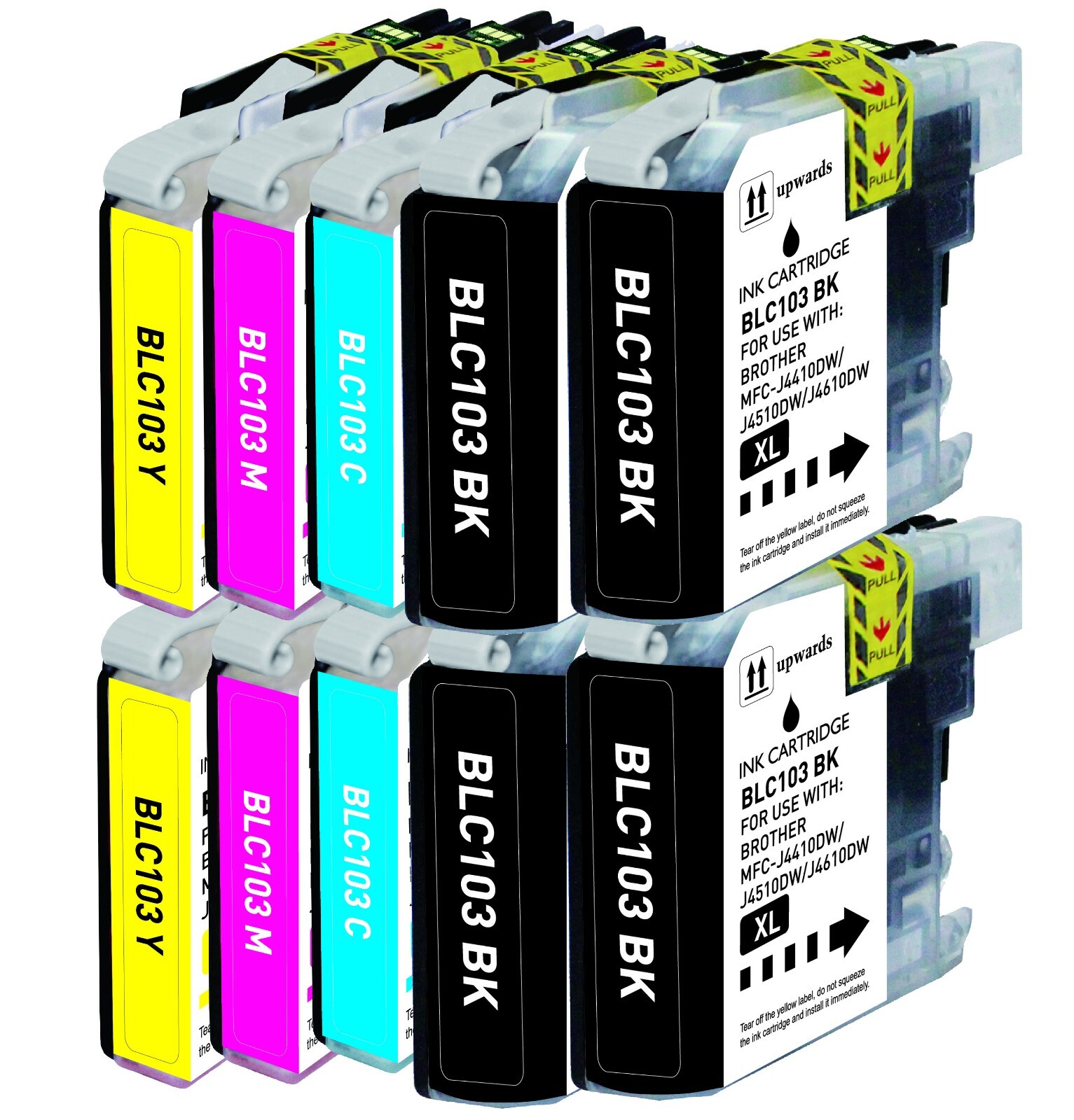 10PK XL Replacement Ink Set fits Brother LC103 MFC-J285DW MFC-J870DW MFC-J450DW