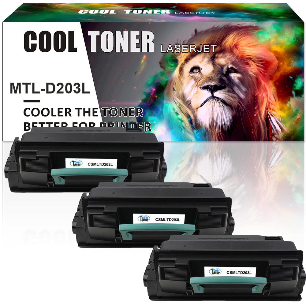 3PK 203L Toner Compatible for Samsung MLT-D203L SL-M3320ND M3820 M4020ND M4072FD