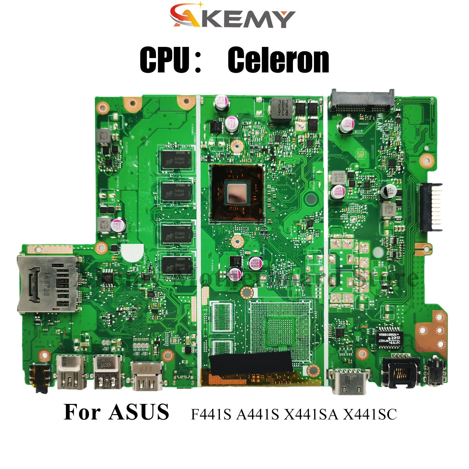 X441SA Laptop Motherboard For ASUS X441SC F441S A441S X441S Mainboard W/ CPU