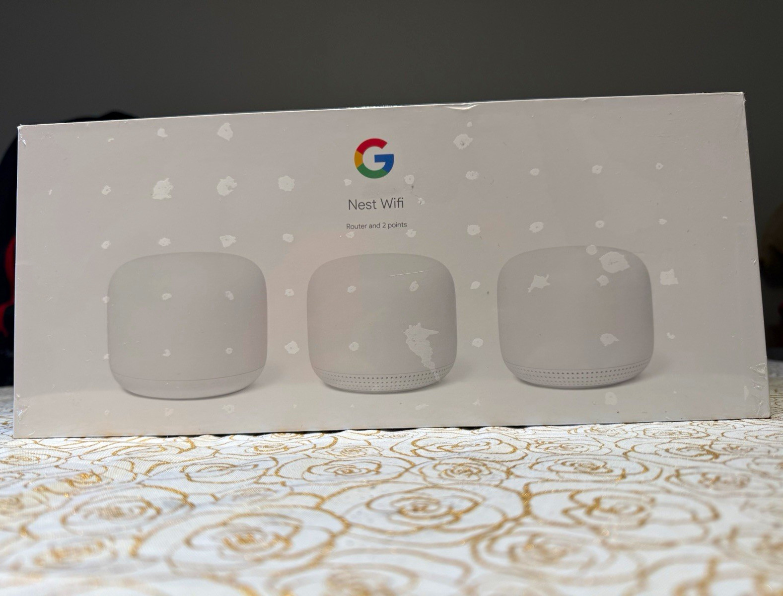 Google Nest Wifi 3-Pack Mesh WiFi Router + 2 Points GA00823-US NEW SEALED
