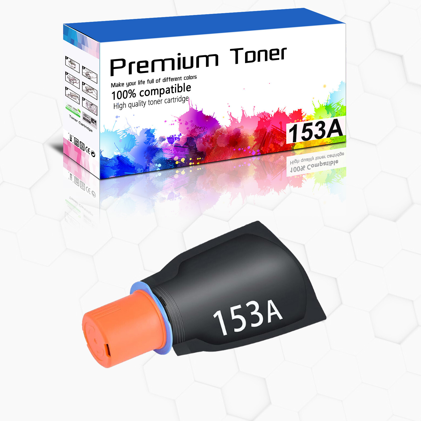 W1530A Black Toner Reload Kit Fits For HP 153A LaserJet Tank 1504 2504 1604 2604