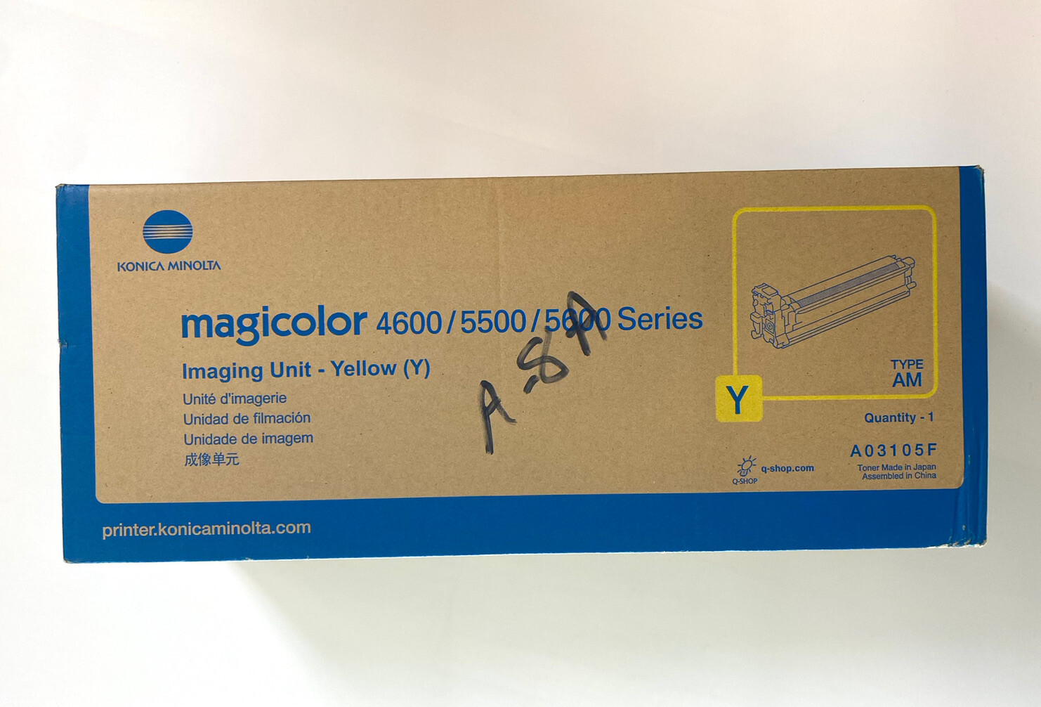 OEM KONICA MINOLTA (A03105F) DRUM UNIT, YELLOW, MAGICOLOR 4600/5500/5600 Series