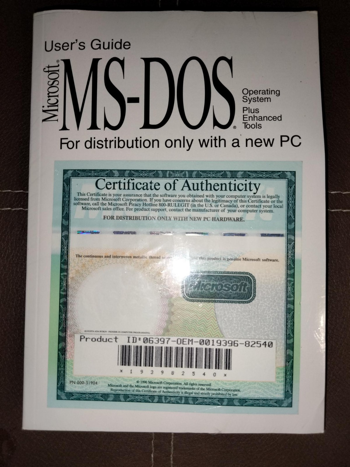 Microsoft MS-DOS Plus Enhanced Tools OEM 3-Disk 3.5" Floppy NEW Sealed w/ COA