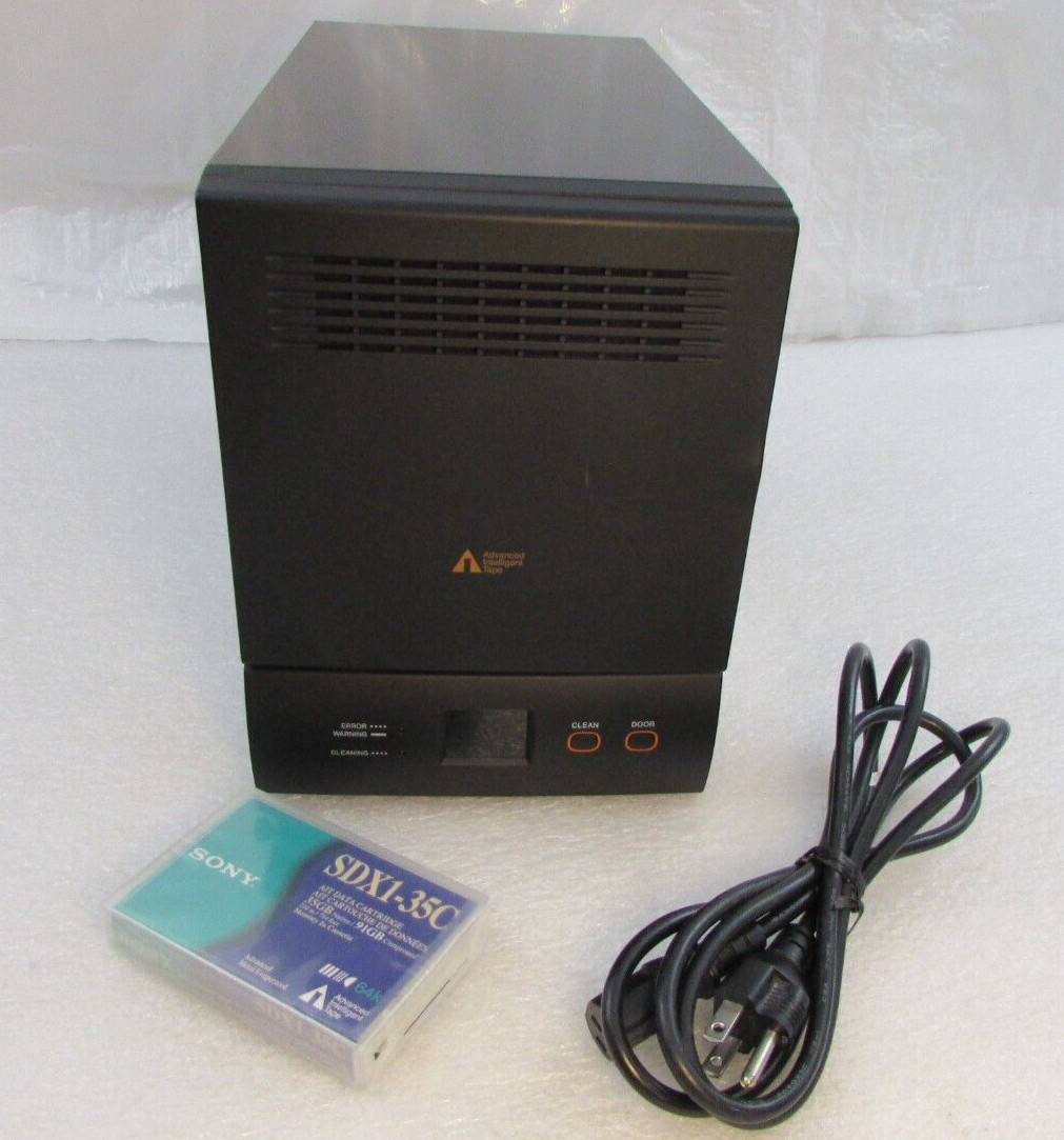Sony AIT-2 External Autoloader 8-Slot Desktop Library LIB-D81/A2 w/ New Tape