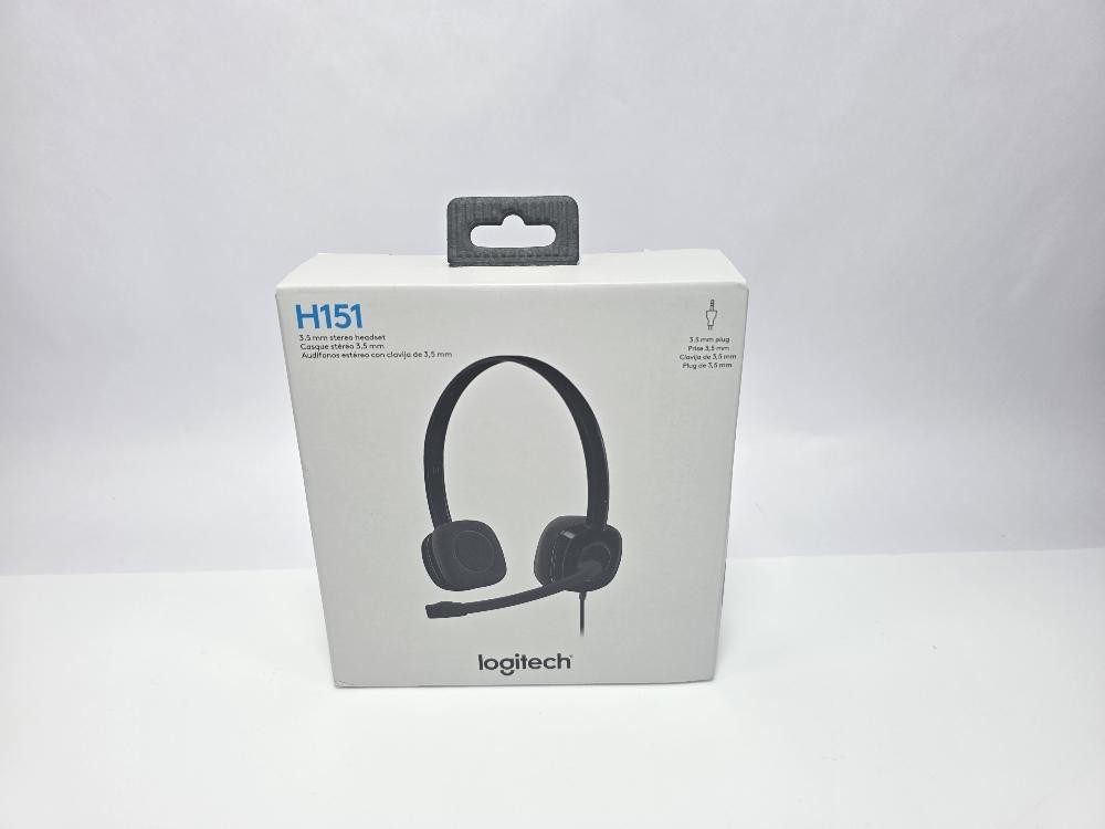 Logitech H151 Stereo Headset with Microphone 3.5mm Jack In-Line Controls Black