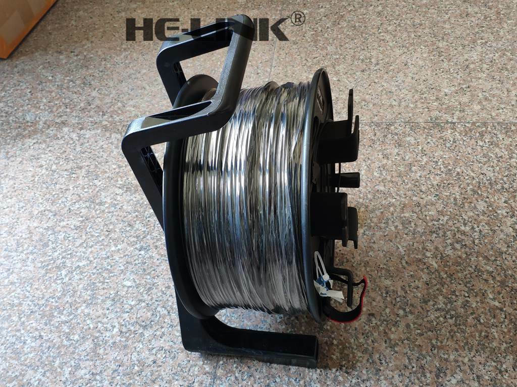 300M ST-ST Outdoor Armored Singlemode Simplex with Fiber Tactical Cable Reel