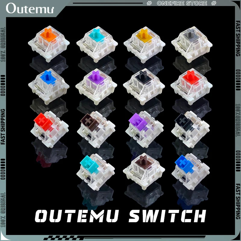 Outemu Switch Keyboard 3PIN Linear Tactile Clicky Silent Switches Mechanical