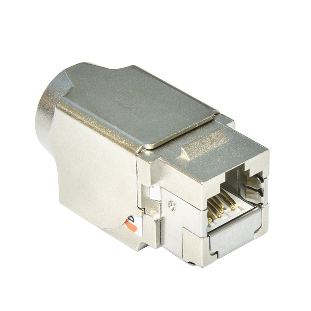 CAT6A RJ45 Networt LAN Ethernet 8P8C Shielded Keystone Jack 110 Type Punch Down