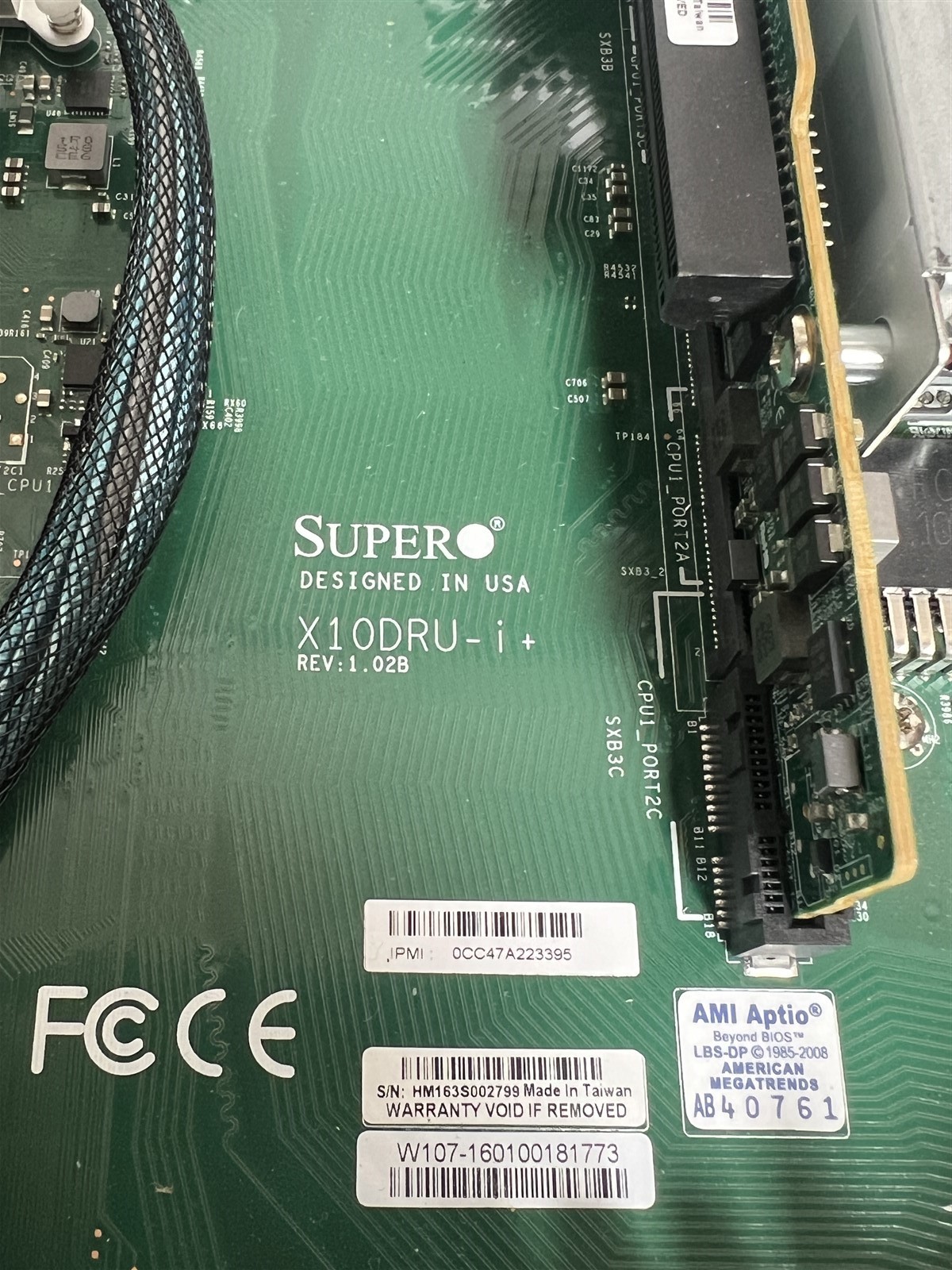 Supermicro X10DRU-i+ LGA2011-3 Dual Socket Server Motherboard W/ 1U Heatsinks