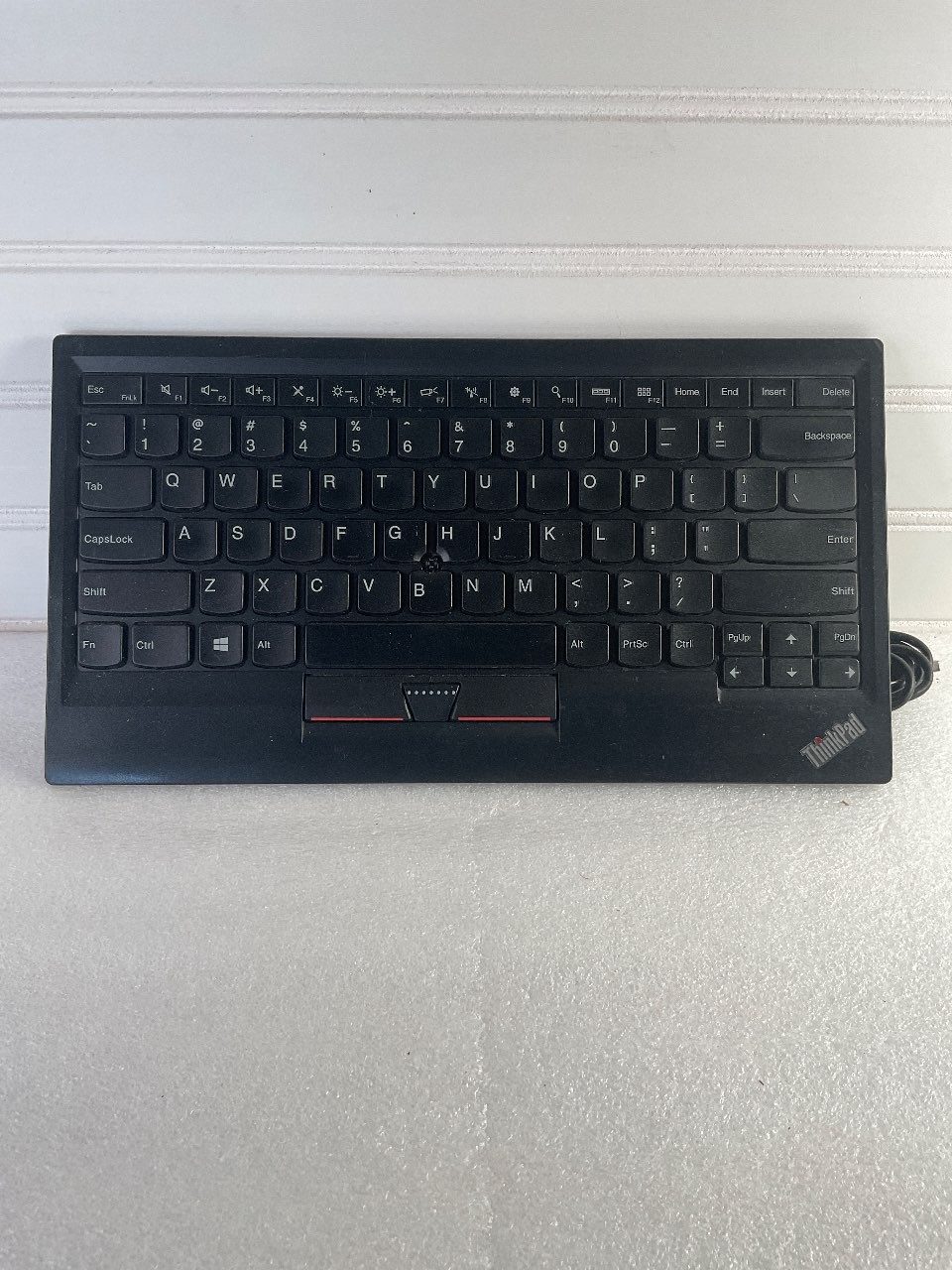 Lenovo ThinkPad KU-1255 Compact Wired Keyboard TrackPoint Touchpad Black (Used)