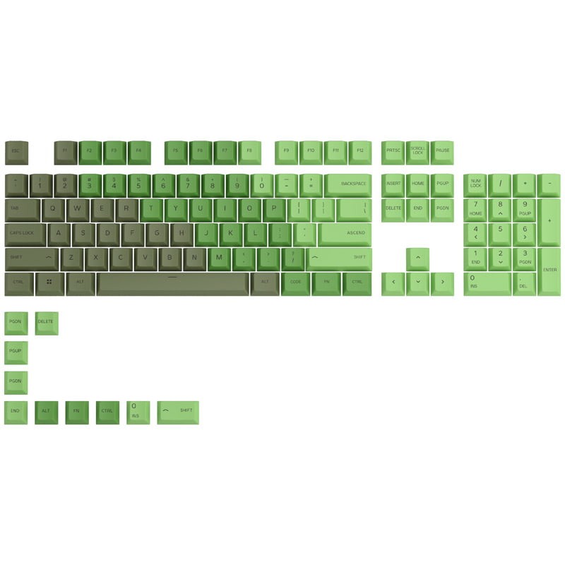 Glorious PC Gaming Race GPBT Keycaps 114 PBT Keycaps GLO-KC-GPBT-O