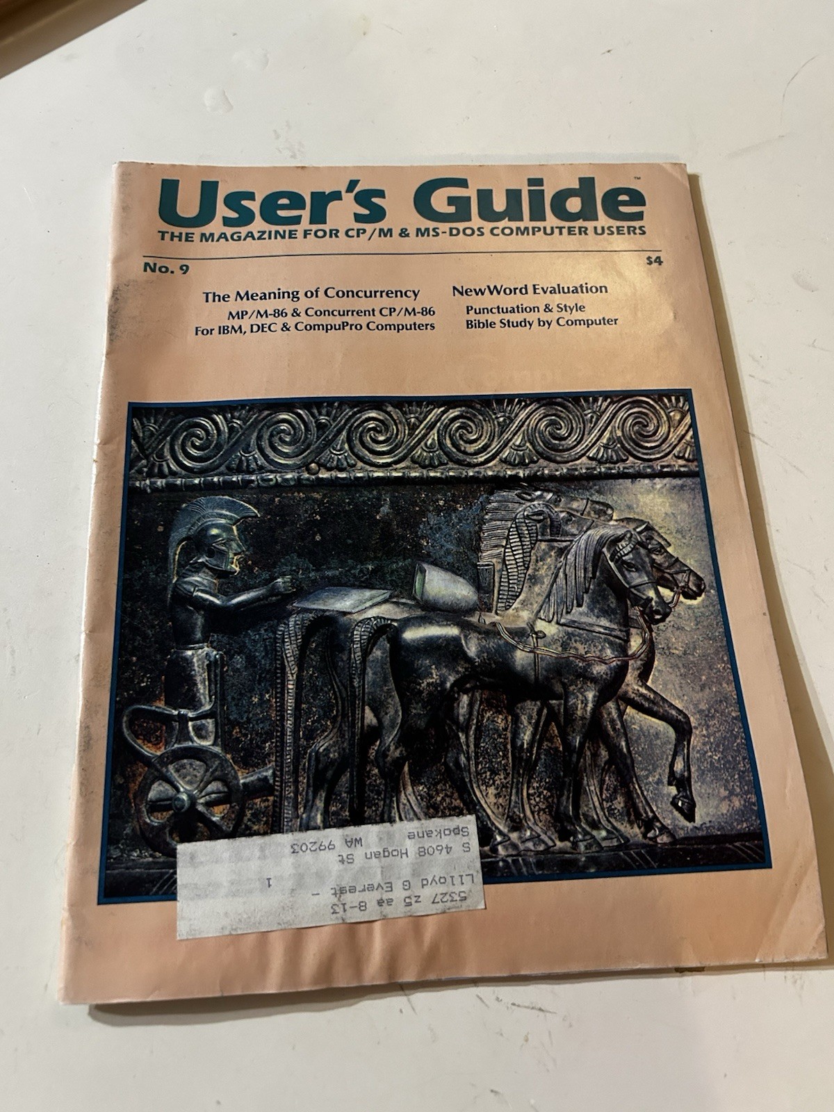 Vintage User's Guide Magazine No 9 CP/M MS-DOS Computer Software NewWord