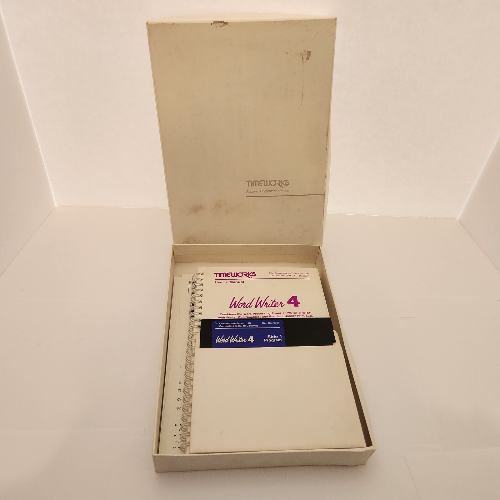 Timeworks Word Writer 4 Commodore 64 Word Processor Processing WordWriter 4