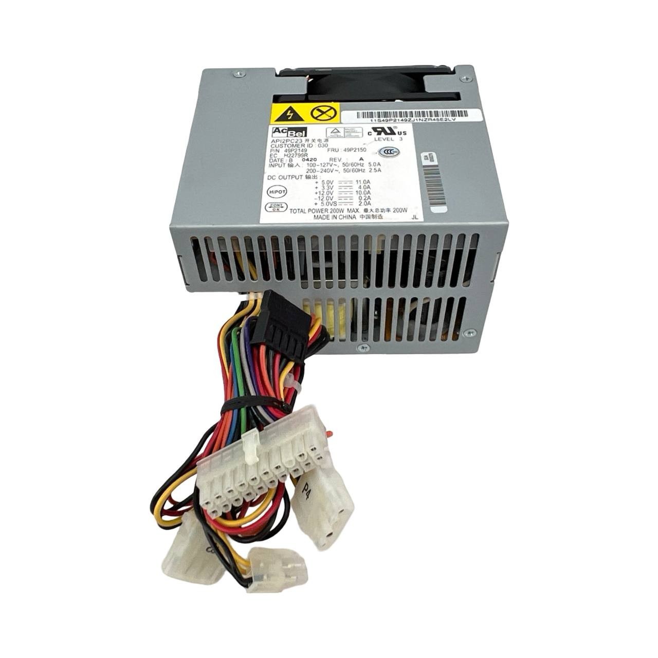 AC BEL 24R2614 24R2613 ACBEL API2PC23 200W Power Supply USED & TESTED