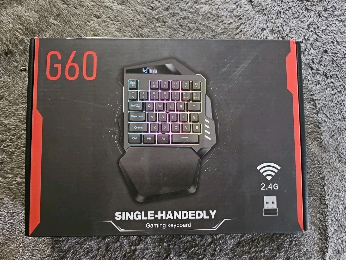 Red Thunder-Single Handedly Gaming Keyboard G60 New
