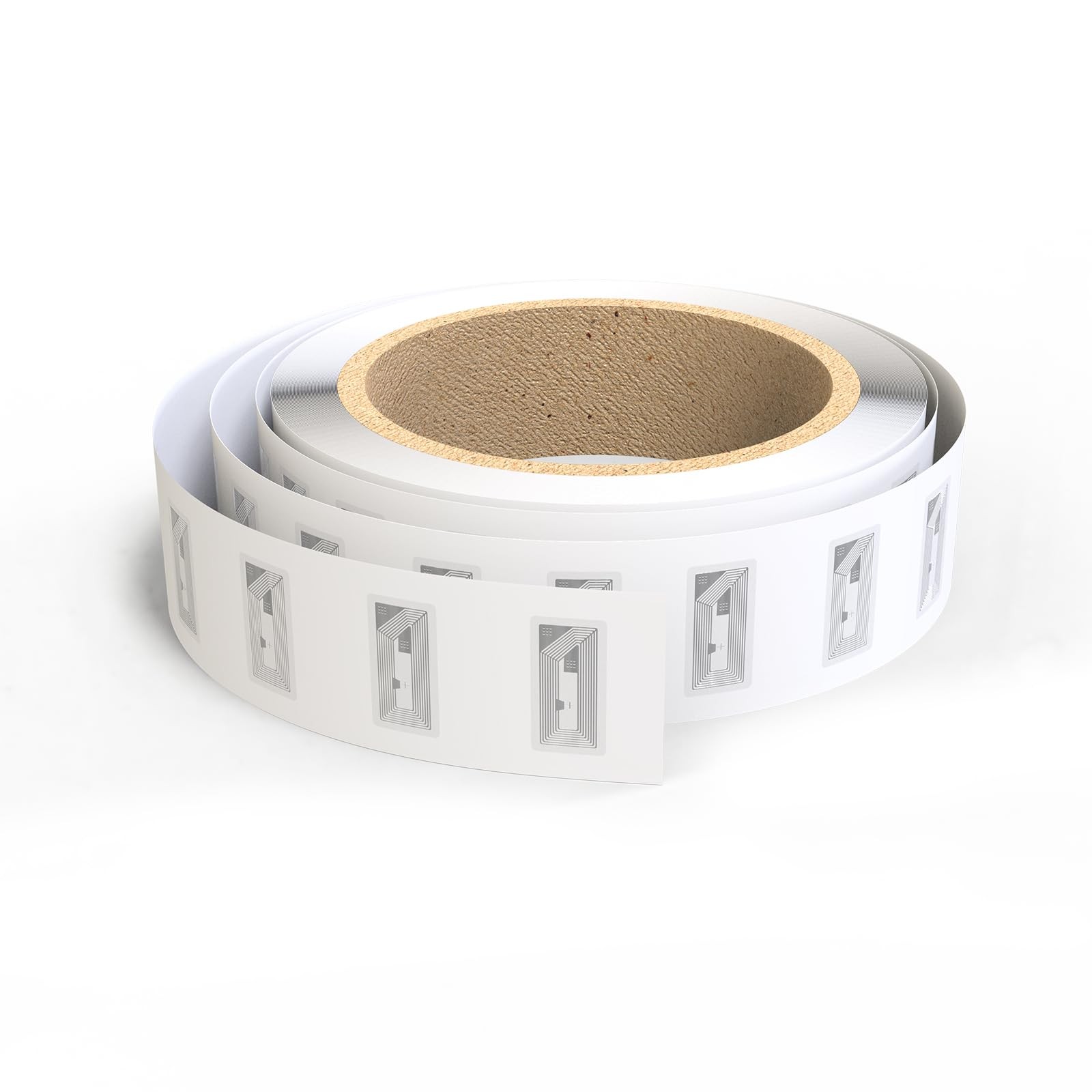 NFC Tags Sticker with NTAG215 Chip Stickers Adhesive 11x21mm, White 