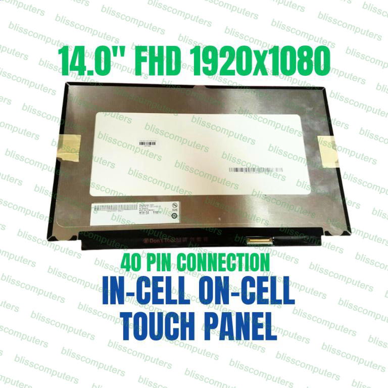 14" B140HAK02.5 FHD 40 Pin In-Built Touch Screen Acer swift 5 514-54GT- 73km