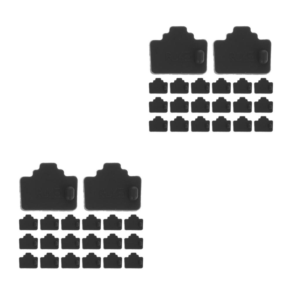 120 PCS RJ45 Ethernet Port Dust Covers - Anti Dust Plug Caps for Computer