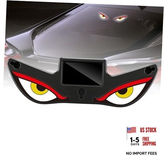Solar Devils Eyes Light for Windshield 6 Modes Demon Eye LED Red Yellow White