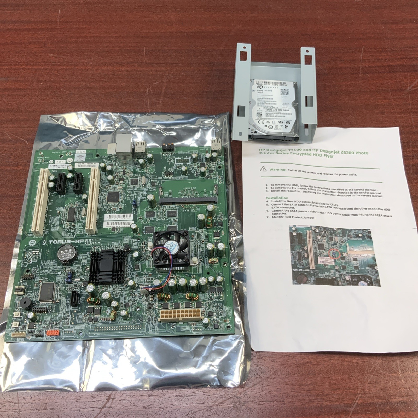 HP DesignJet T7200 F2L46-67021 Formatter CQ10960038 500GB HDD Kit *New/Open Box*