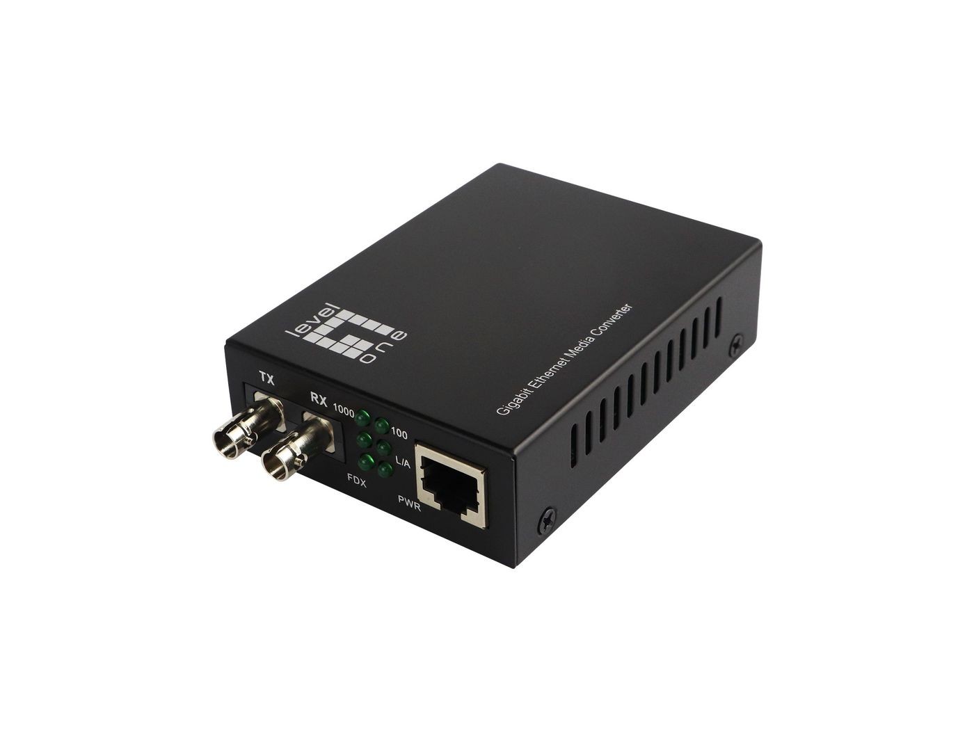 LevelOne GVT-2003 RJ45 To St Gigabit Media Converter, Single-Mode Fiber, 13 ~E~