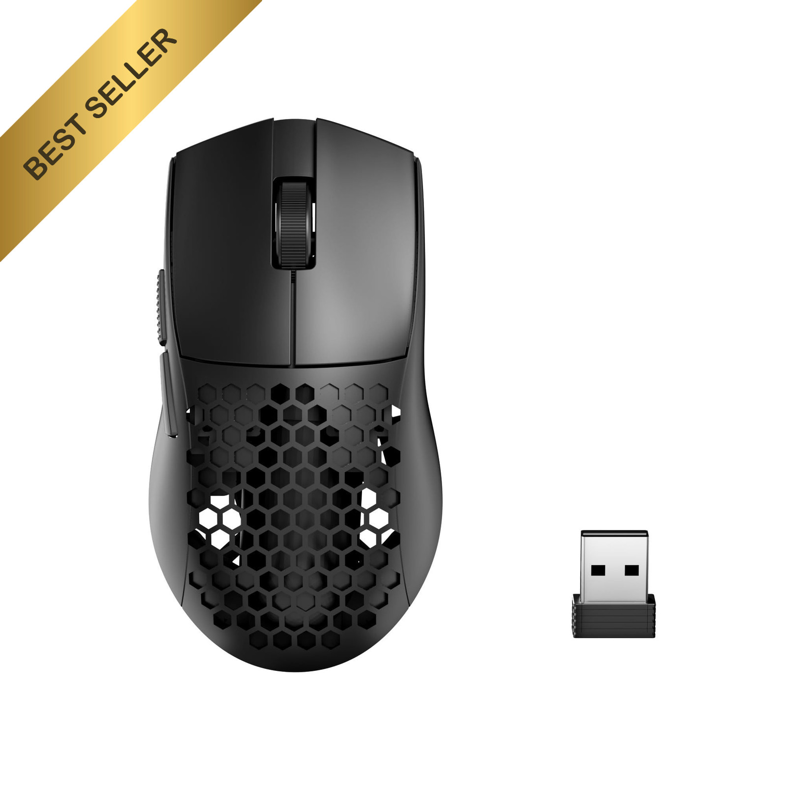 Redragon M725 Honeycomb Shell Gaming Mouse Wireless, Ultra Lightweight Black