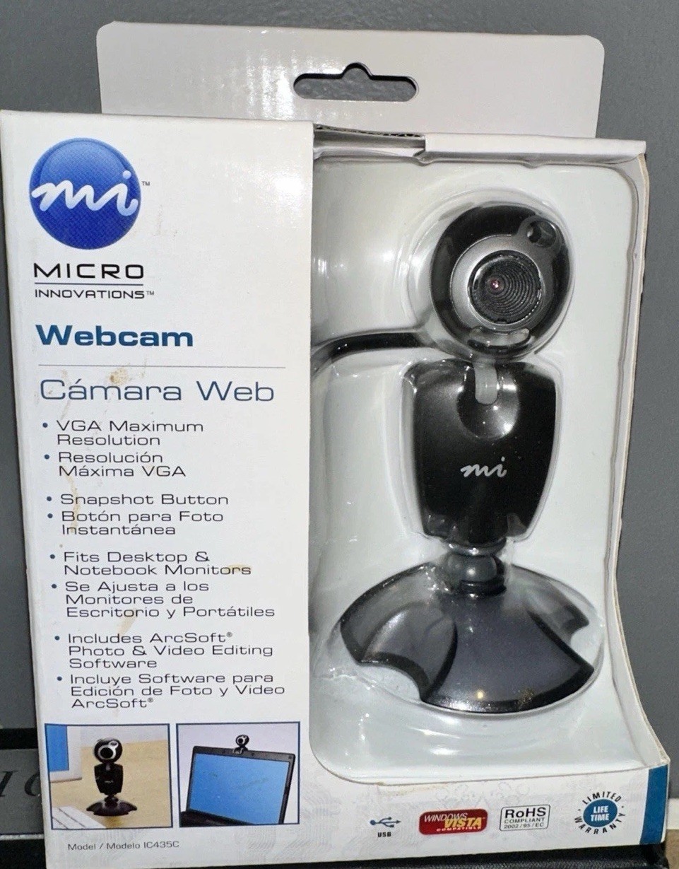Micro Innovations Webcam USB Model IC435C