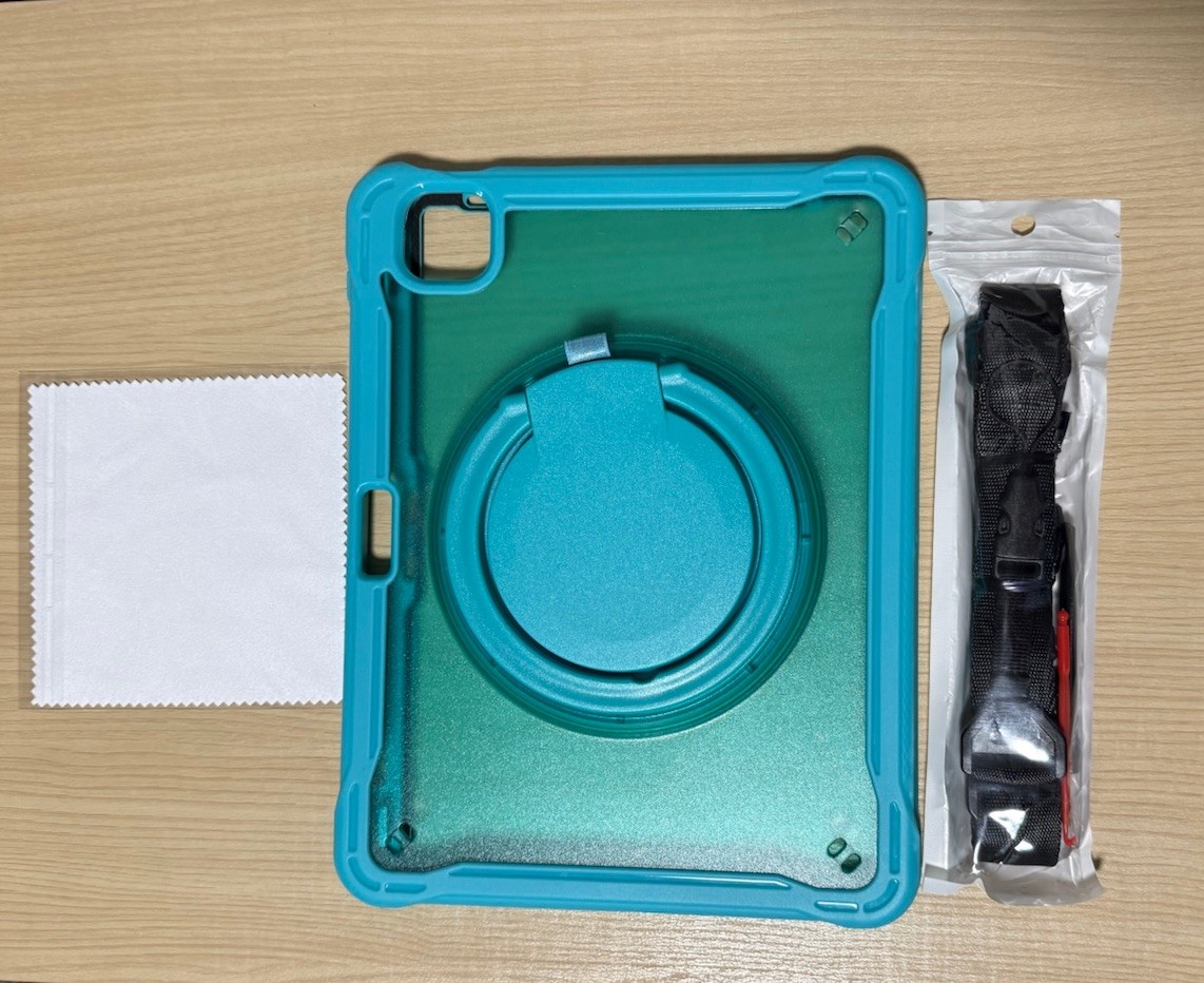 BATYUE Rugged Case for iPad Pro 11 2022 Blue Shockproof Drop Proof Stand