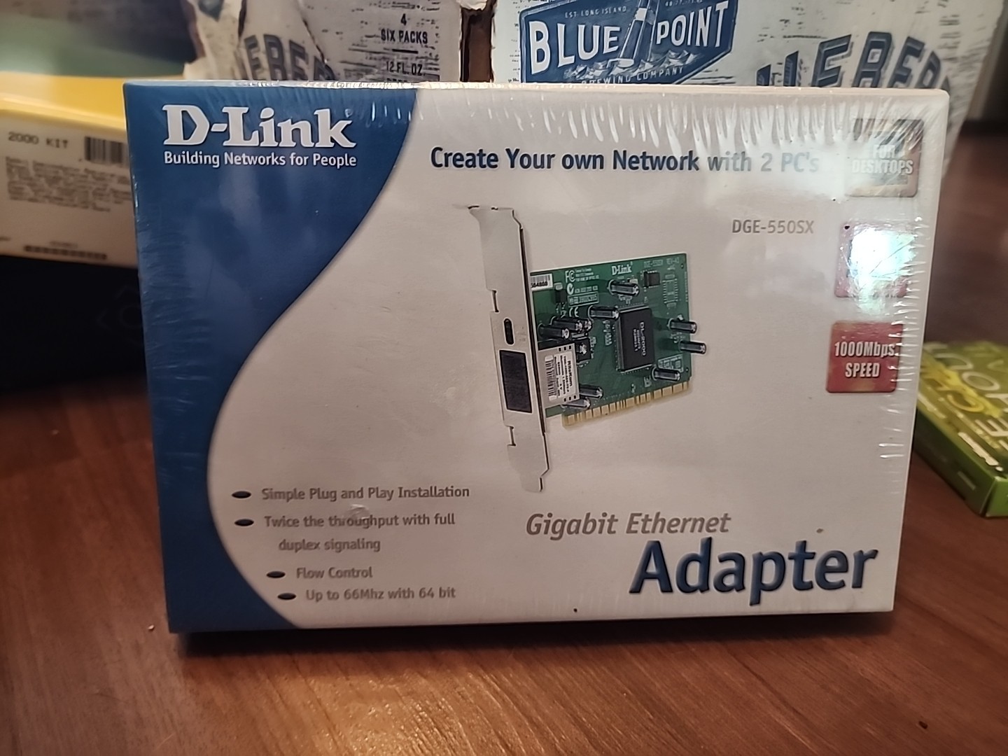 D-Link Network Adapter Fiber 1000BASE-SX PCI DGE-550SX Gigabit Ethernet 