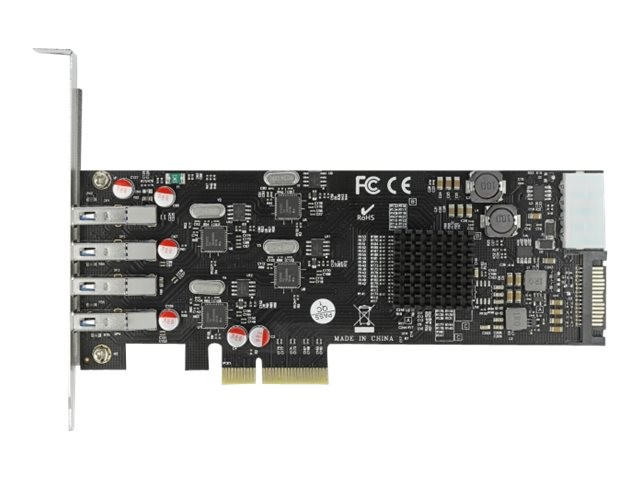 Delock PCI Express x4 Card to 4 x External SuperSpeed USB Serial ATA 89008