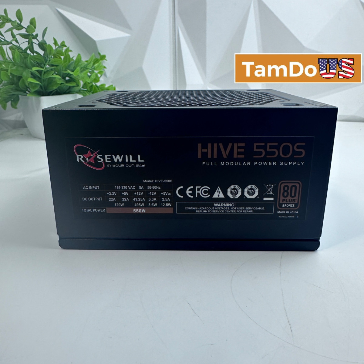 Rosewill HIVE 550S 550W Full Modular Power Supply 80 PLUS Bronze PSU HIVE-550S