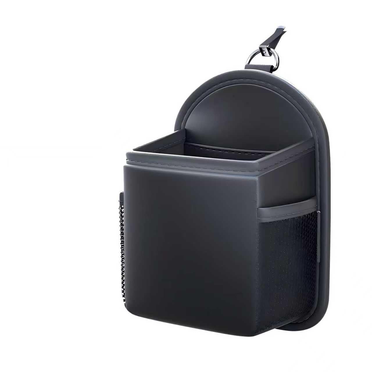 Car Vent Storage Organizer Bag, Leather Auto Dashboard Storage Bag, Multifunc...