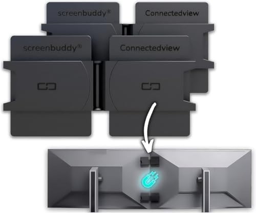 Set of 2 Magnetic Connection for Monitors, For Computer & Gaming Equipment