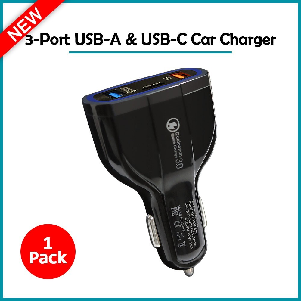 B2G1 FREE Quick Car Charger USB-A Type C For Apple iPhone 16 Pro / 16 Pro Max