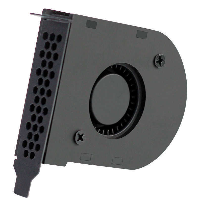 Low Profile PC Internal Fan PCIe GPU Air Exhaust Cooler 3pin 4pin Power 3000rpm