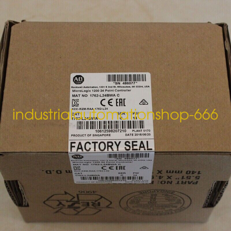 1PC New 1762-L24BWA MicroLogix 1200 24 Point Controller Via DHL or FedEX
