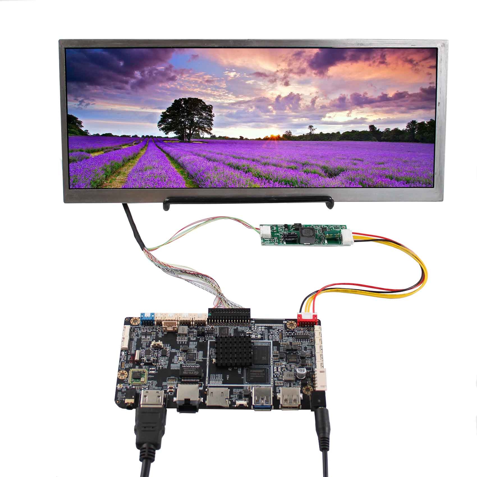 Android LCD Controller Board 12.3in VSD123IA-01D HSD123KPW1 1920x720 LCD Screen