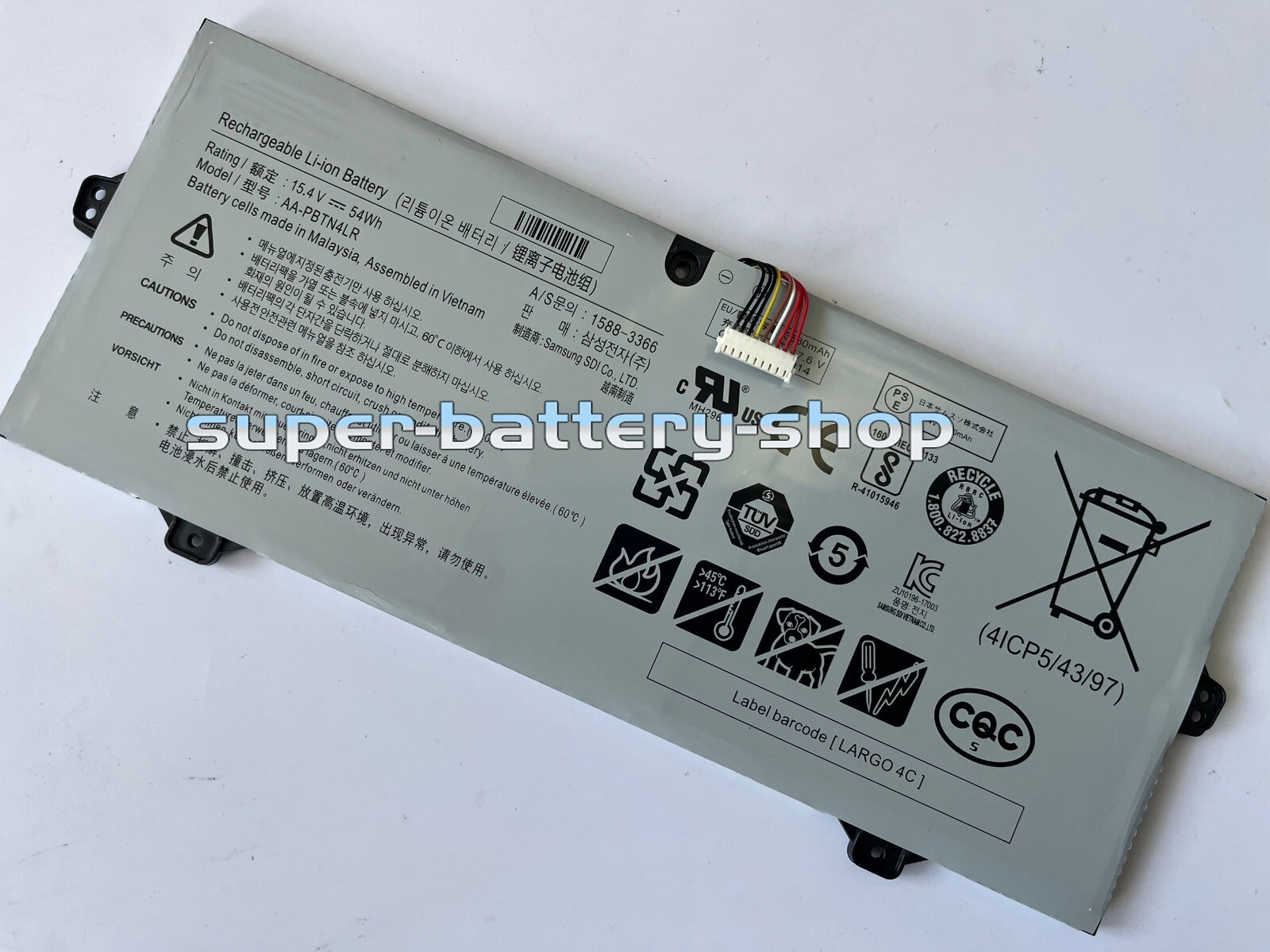 New Genuine AA-PBTN4LR battery for Samsung Notebook 9 Pro 15″ NP940X3M NT950QAA