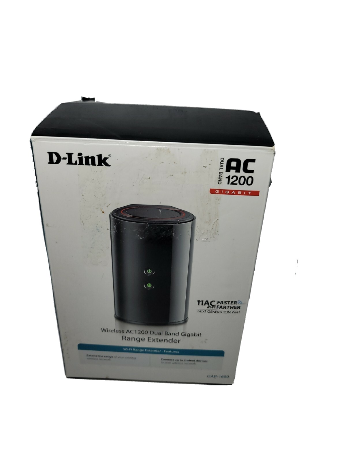 D-Link Wireless AC1200 Dual Band Gigabit Range Extender DAP-1650