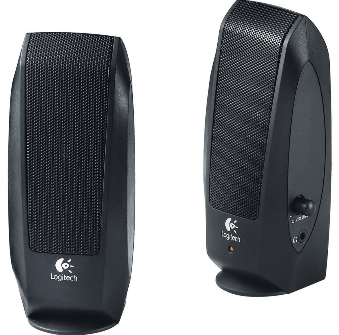 New Logitech S120 Desktop Speaker System (980-000012) - Black for PC or Mac